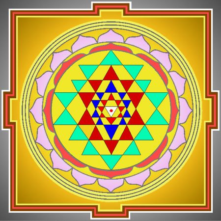 Sri Yantra with correct colours and design